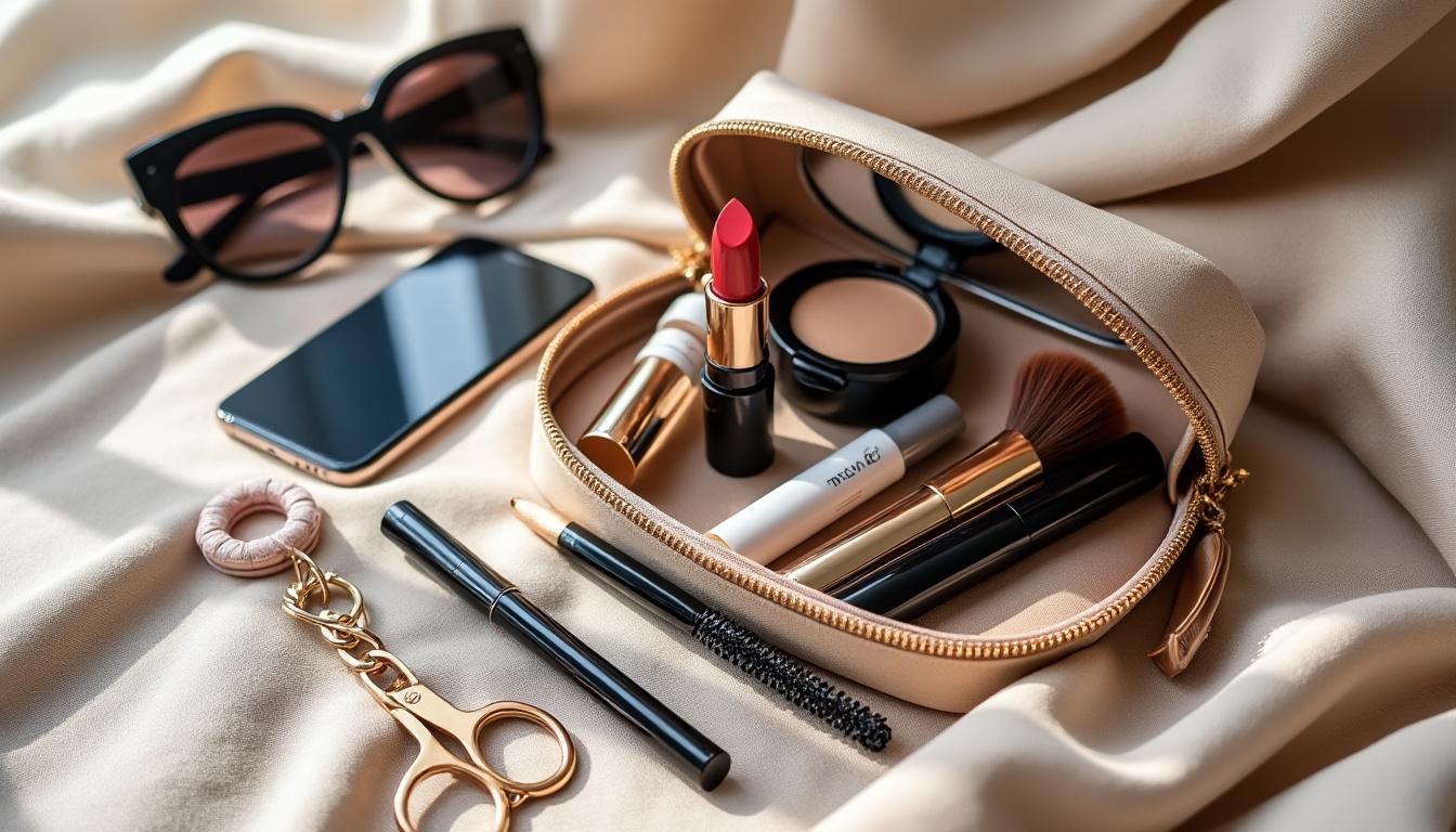 découvrez les indispensables à toujours avoir dans votre trousse de beauté pour rester impeccable partout et à tout moment.